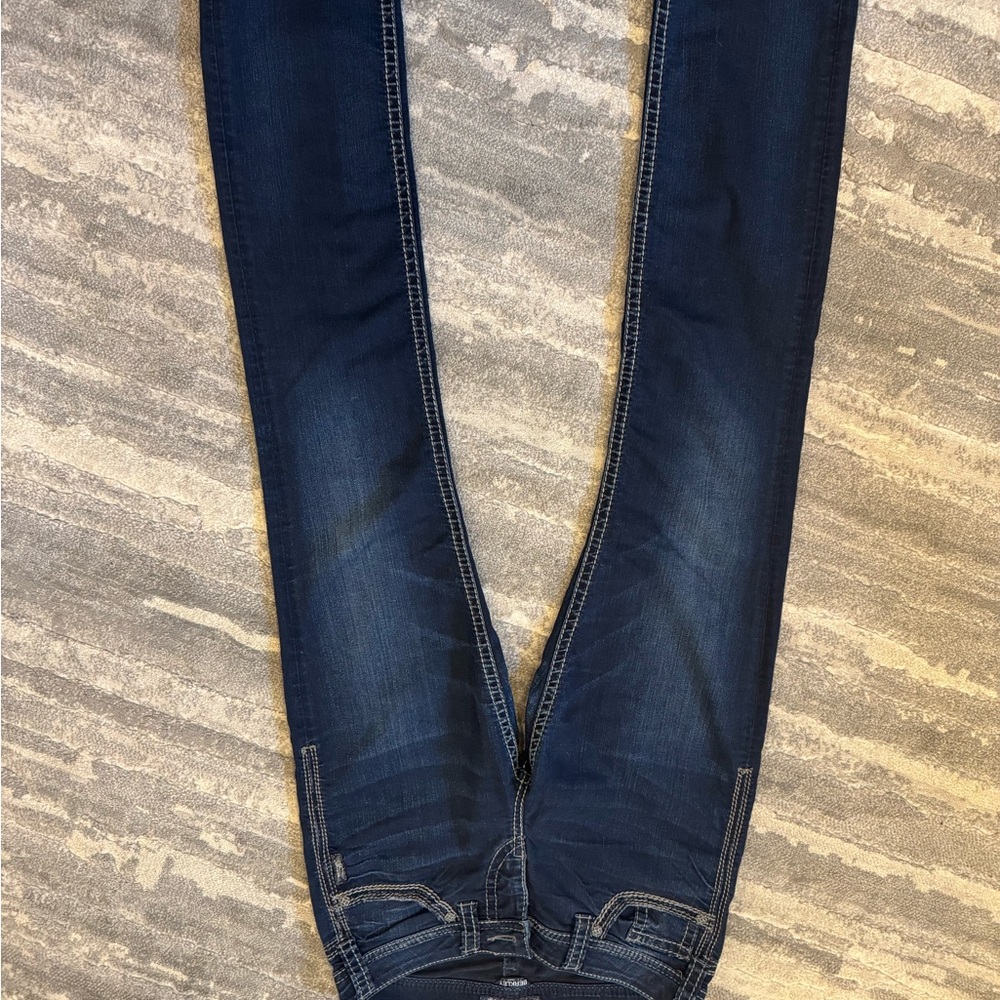 Silver Jeans Women's Straight Leg in Dark Blue